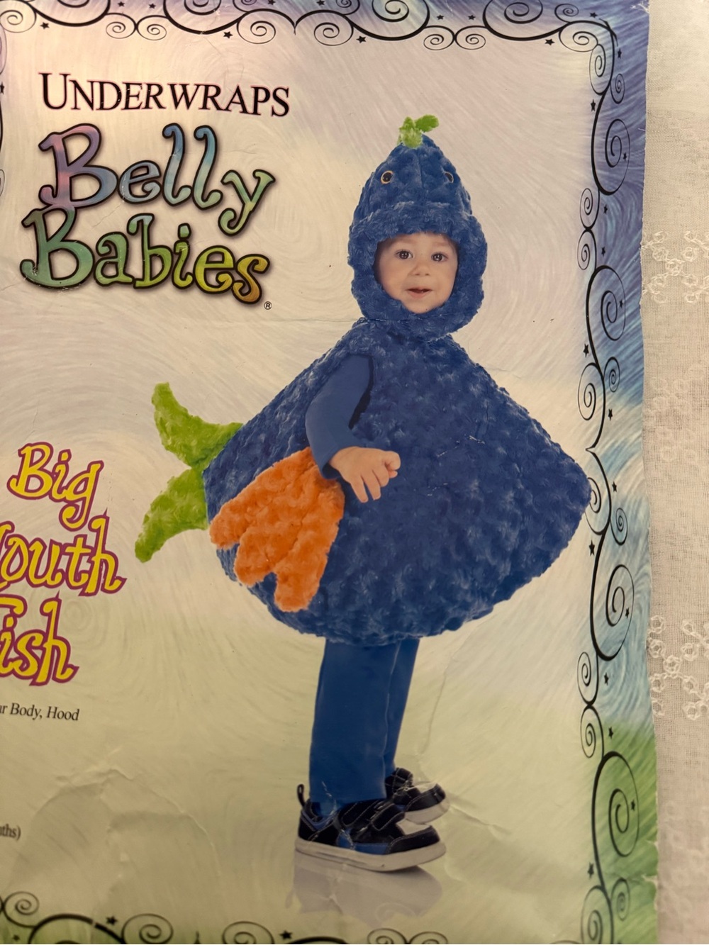 Blue Big Mouth Fish Kids Costume - Belly Babies